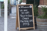 Schild: no Wifi Schild: no Wifi